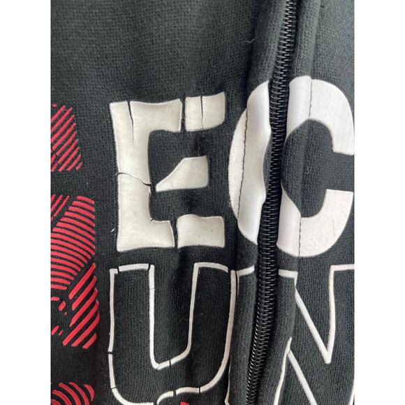 ECKO UNLTD Pullover Black Hoodie 3X Y2K Spell Out Work Wear Streetwear - Picture 3 of 9